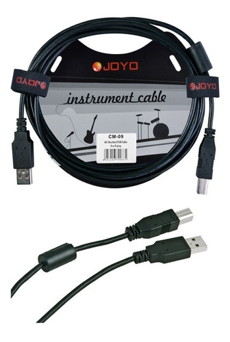 Cable Joyo Midi -usb A - Usb B P/tecla Controlador  1.80 Mts