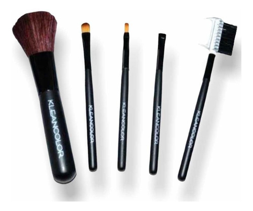 Set De 5 Brochas Make Up Kleancolor