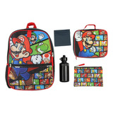 Bioworld Nintendo Backpack Super Mario 5 Pc Charact.