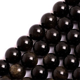 Bolas Obsidiana Dorada 10mm - Gem-inside