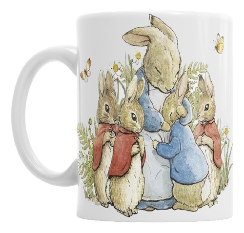 Tazas Pascuas Conejo Peter Rabbit Con Caja