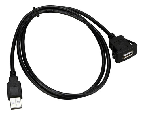 2 Cabo De Extensão Usb Para Fêmea Com Embutida No Painel