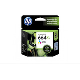 Cartucho De Tinta Hp 664 Xl Tricolor