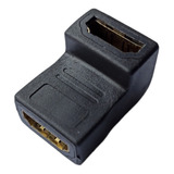 Conector Unión En Codo Hdmi Hembra A Hembra