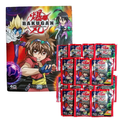 Álbum De Estampas Bakugan + 50 Sobres Panini