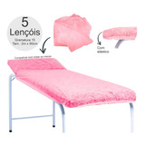 Lençol Descartável Maca Com Elástico 2m X 90cm - 5 Unidades Cor Rosa Rosa Santa Clara Lençol Descartável Maca Estética Depilação Massagem En Kit Descartavel Com Elastico5 X 5 Unidades C/u