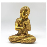 Figura Decorativa Buda Tono Gold En Descanso / Dco