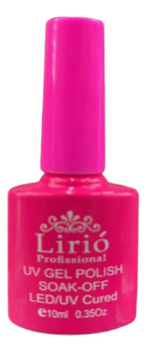 Esmaltes Em Gel Lirió Seca Na Cabine Uv Led 10ml Decoração Cor Rosa-claro