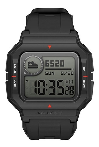 Smartwatch Amazfit Sport Neo 1.2  Caixa De  Plástico  Black, Pulseira  Black De  Pur A2001