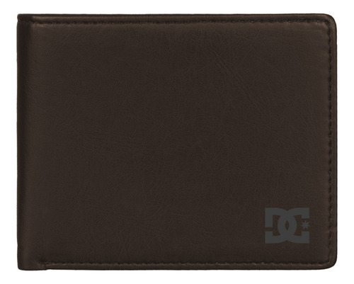 Billetera De Hombre  Dc Logo Wallet Marron De Cuero