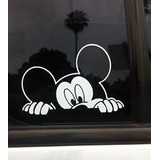 Adhesivo Para Auto Mickey Mouse Peeking Disney Character Aut