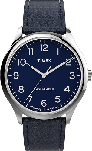 Reloj Azul Marino Piel Para Hombre Timex Tw/2v27900