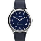 Reloj Azul Marino Piel Para Hombre Timex Tw/2v27900