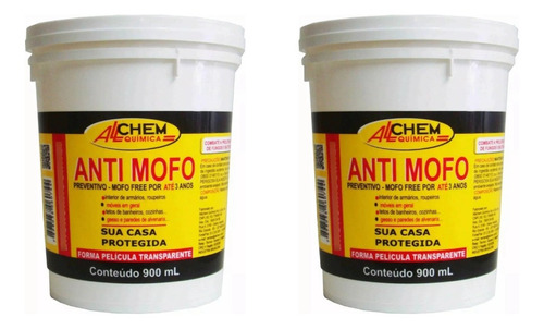 Kit 02 Potes Anti Mofo Preventivo 900ml Allchem