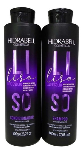 Kit Shampoo E Condicionador Liso Leve E Solto - Hidrabell
