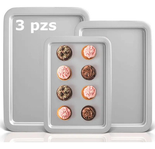 Homebake Bandejas, Charolas Para Reposteria Galletas, 3 Pzs
