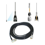 Kits Antena Móvel Vhf 1/4 De Onda Mais Cabo Coaxial  Ap9186