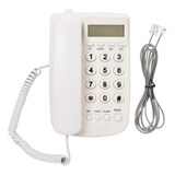 Telefono Fijo Escritorio Alambrico Pantalla Lcd Kx-t078cid Color Blanco