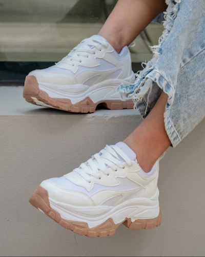 Zapatillas Con Plataforma De Mujer Tipo Sneaker