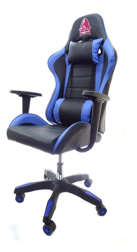 Silla Gamer Profesional Reclinable  Natpro Azul / Amarilla