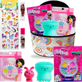 Kit Maquiagem Maleta Infantil Batom Brilho Gloss Sombra