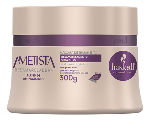 Haskell Ametista - Máscara Desamareladora 250g Full