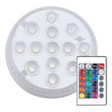 Pack X 4 Luz Led Flotante Multicolor Rgb Colores C. Remoto