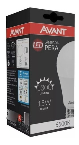 Kit 10 Lâmpada Led 15w Pera Bulbo E27 Bivolt Casa Comercio