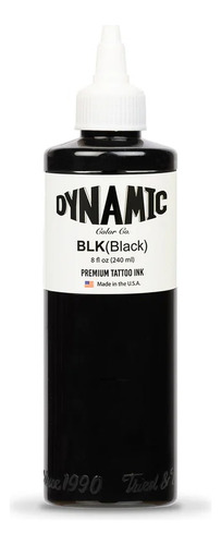 Tinta Profesional Tatuaje Dynamic Ink 8oz Black Estéril
