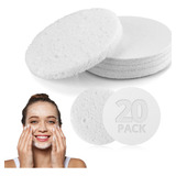 Esponjas De Limpieza Facial Naturales, 20 Esponjas Faciales