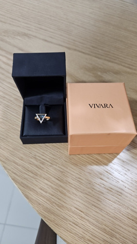 Anel Vivara Topázio London 18k E Diamantes Usado 2x