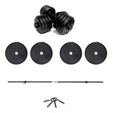 Ssr Kit De Entrenamiento Barra Y Mancuernas 20 Kg 