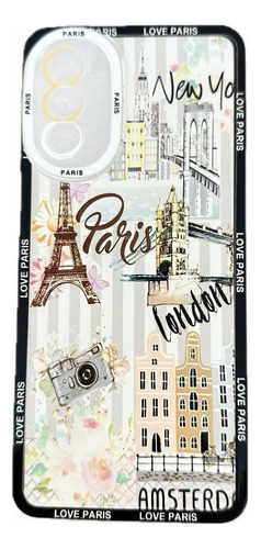 Funda Tpu Diseño Love Paris Para Moto G52 G82