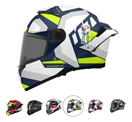 Jm Casco Mt Integral Thunder 4 Sv Varias Graficas | Envío gratis