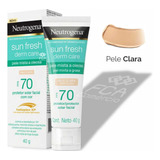 Protetor Solar Facial Neutrogena Sun Fresh - Clara Fps70 40g