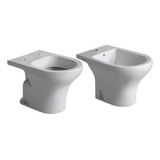 Juego Veneto Ferrum Inodoro Corto Bidet 1 Orificio