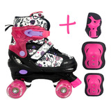 Patines Artisticos Extensible Glide Kossok Niña Proteccion