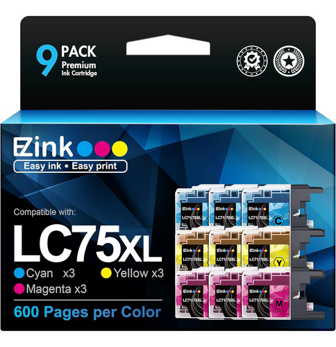 (tm  S De Tinta Compatibles De Repuesto Hermano Lc75 Lc...