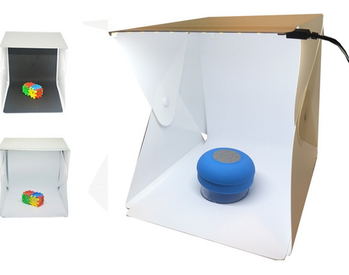 Caja De Luz Lightbox Softbox  22.6*23*24 Fotografia Con Leds