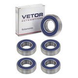 Kit Com 5 Rolamentos Vetor 6205 2rs C3 - 25x52x15mm