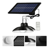 Pack 2 Lampara Solar Led Colgante 120w Plafon + Control
