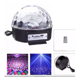 Esfera Audioritmica Giratoria Bola Led Rgb 6 Colores Usb Mp3