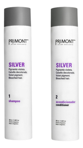 Primont Shampoo + Acondicionador X 350 Silver Matizador