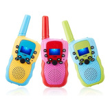 Walkie Talkie Infantil Com 8 Canais Vox 3 Mile Kit 3pcs