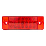 Plafon Lateral 21 Led Rectangular Estrobo Camion 12-24v F1