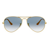 Gafas De Sol Ray Ban Aviator Mujer Y Hombre Originales Color Dorado