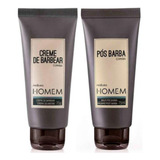 Kit  Homem Barba Crema De Afeitar Y Pos Barba Natura 