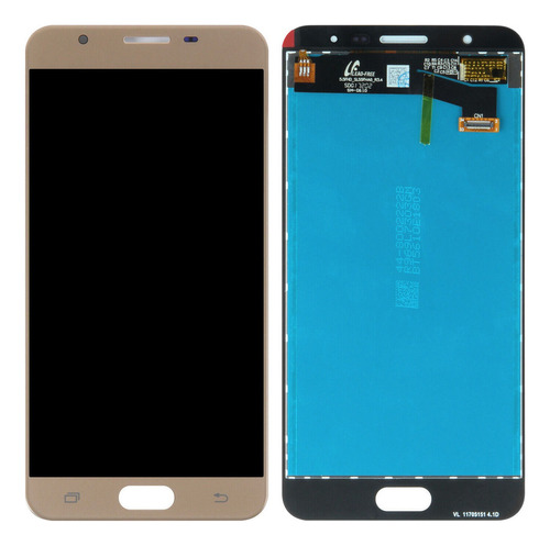 Tela De Toque Lcd Tft Dourada Para Samsung Galaxy J7 Prime