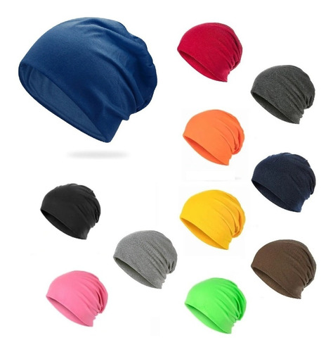 Kit 4 Beanie Touca Gorro Frio Estiloso Unissex Malha Fina