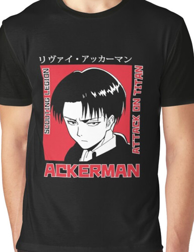 Remera De Attack On Titan - Levi Ackerman - Anime